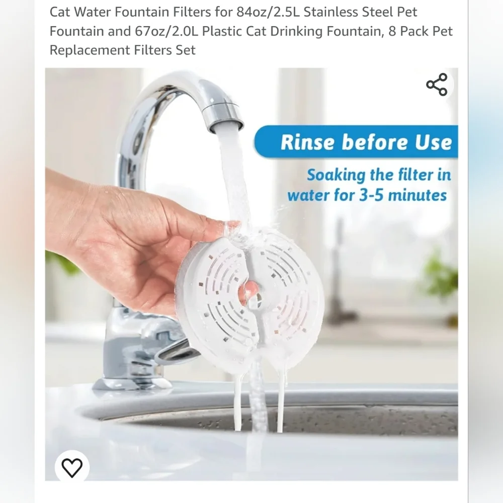 New pet fountain‎ filters 8pack